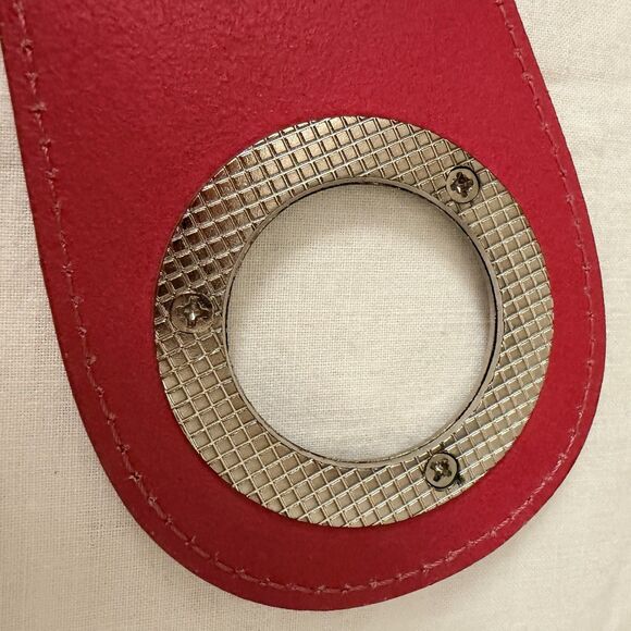 Vtg Y2K Red Patent Leather Wide Belt Silver Grommet Statement Made In Italy Sz M main image 14